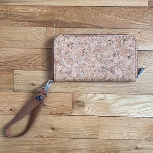 Thirty One cork wallet with wristlet strap
